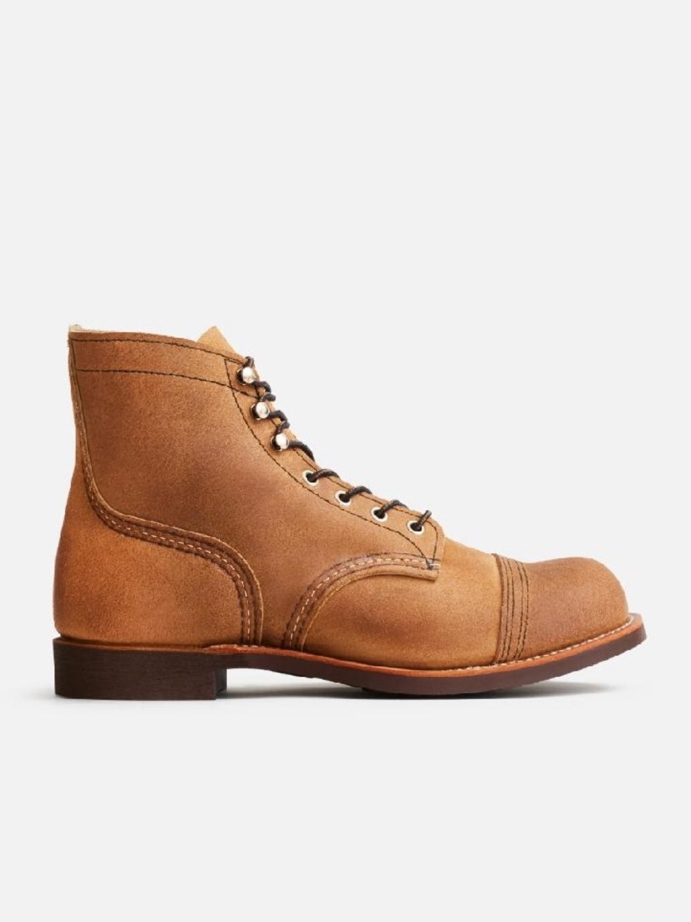 Red Wing Shoes Iron Ranger Tan Leather Lace-Up 6” Boot